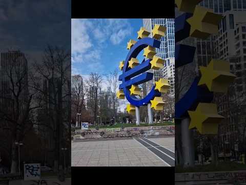 Euro Sign in Frankfurt #europe #frankfurt #euro #art #shorts #trending #viral #germany #money