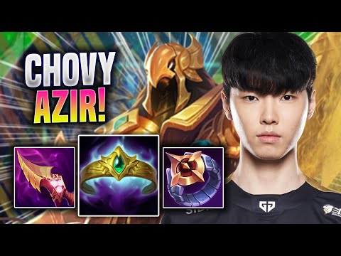 CHOVY IS SO GOOD WITH AZIR! - GEN Chovy Plays Azir MID vs Yasuo! | Season 2022