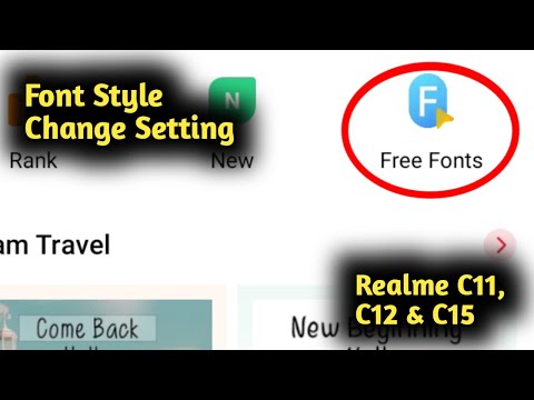 Realme C11, C12 & C15 Free Font Style Change Setting