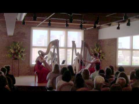 Chicago Harp Quartet ~ China Gates by John Adams/arr. ML Williams