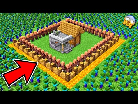 1000 Zombies Vs Best Defence Village in Minecraft!!