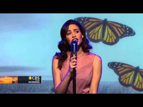 Emmy Rossum performs on "CBS This Morning: Saturday"