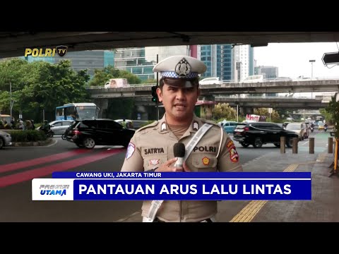 NTMC POLRI - PANTAUAN ARUS LALU LINTAS SORE DI CAWANG UKI, JAKARTA TIMUR