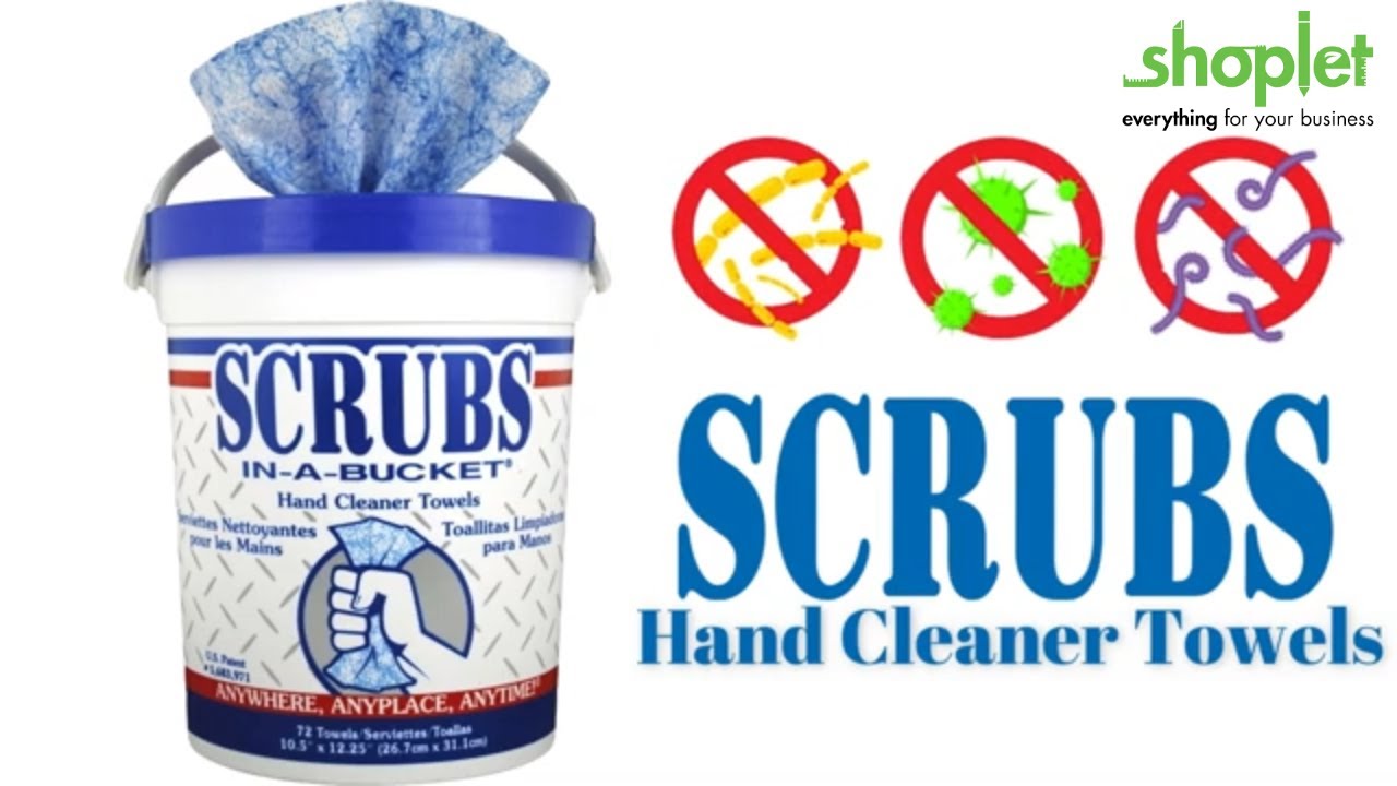 SCRUBS Hand Cleaner Towels ITW42272EA