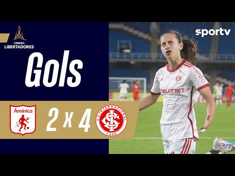 Gols e lances de América de Cali x Internacional