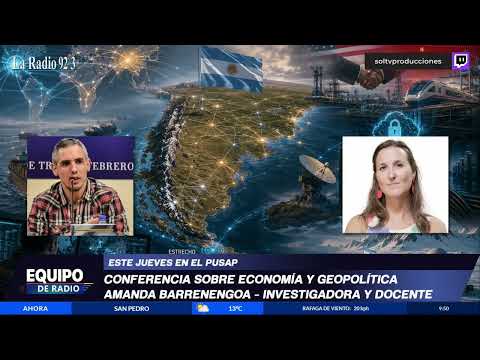 Conferencia de prensa sobre economía y desarrloolo en el PUSAP