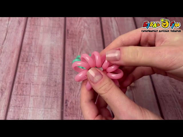 Резинки-пружинки Lilly & Mia широкие неоновые цвета - видео