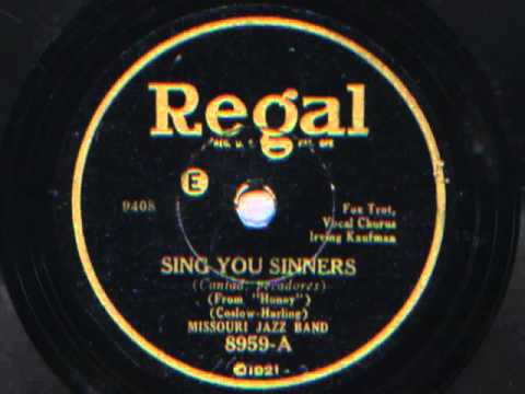 Sing You Sinners By The Missouri Jazz Band (Take 2)  (Adrian Schubert Orch), 1930