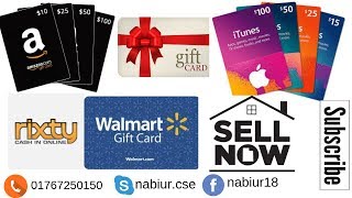 How to sell you Any Gift Card Dollar Like Amazon, Walmart, Itunes, Rixty Etc| Sell Now Via Taka |