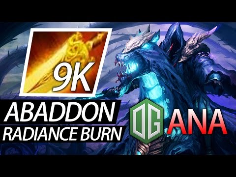 OG ANA Pub Game 9K MMR Radiance Dota 2 Abaddon Build