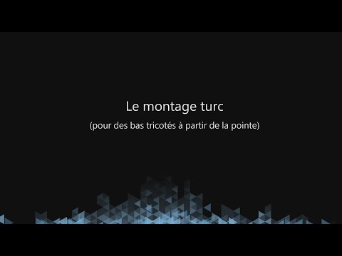 The Turkish cast-on (for stockings knitted starting from the toe)