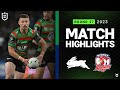 NRL 2023 | Rabbitohs v Roosters | Match Highlights
