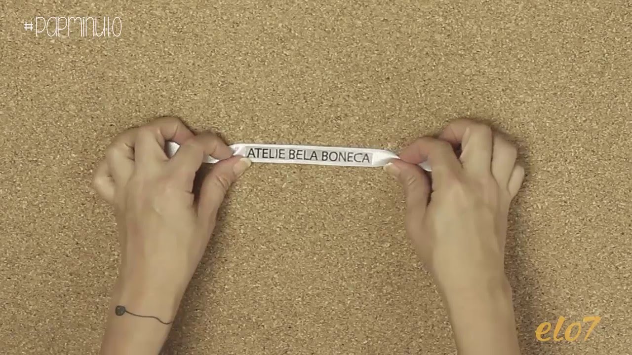 ¿Cómo hacer una etiqueta en cinta de raso #DIYMINUTO