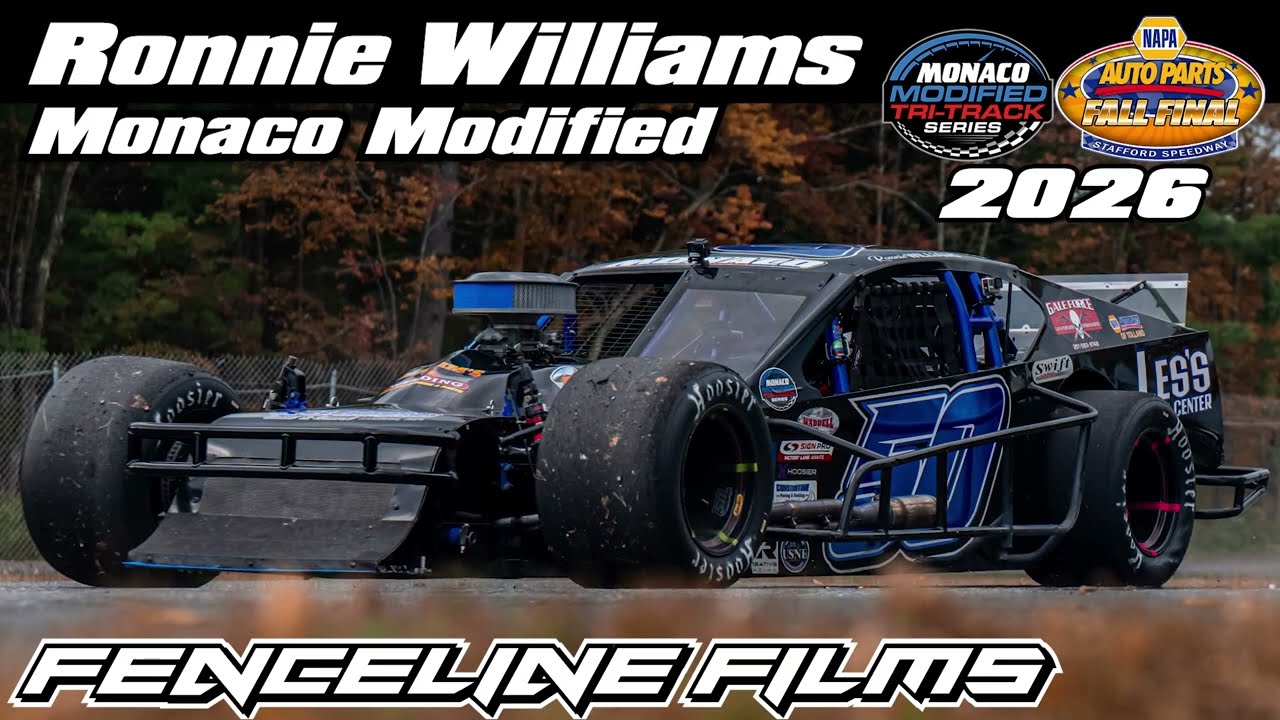 Ronnie Williams Monaco Tri Track Modified Napa Auto Parts Fall Final Stafford Speedway 2026