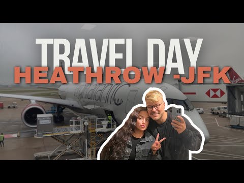 DIA DE VIAGEM - Heathrow para JFK - Virgin Atlantic A350 X ASSENTOS DE LINHA DE SAÍDA