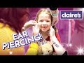 Maya Gets Her Ears Pierced at Claire's