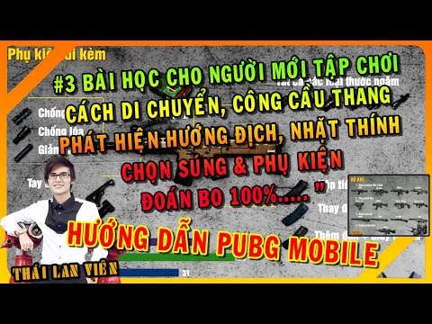 🔴PUBG Mobile: Hướng dẫn Cách chơi game PUBG Mobile, Hướng Địch, Di Chuyển &amp Công nhà cho người mới