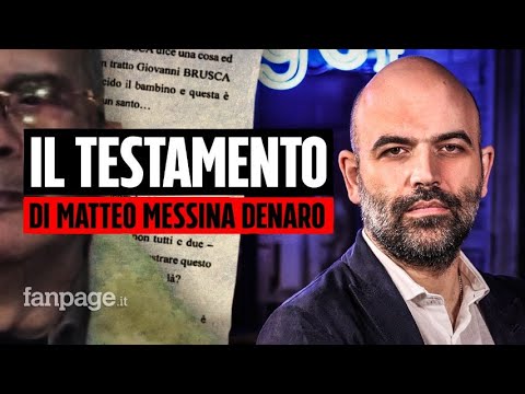Roberto Saviano recounts Messina Denaro's final interrogation: "It's his testament."