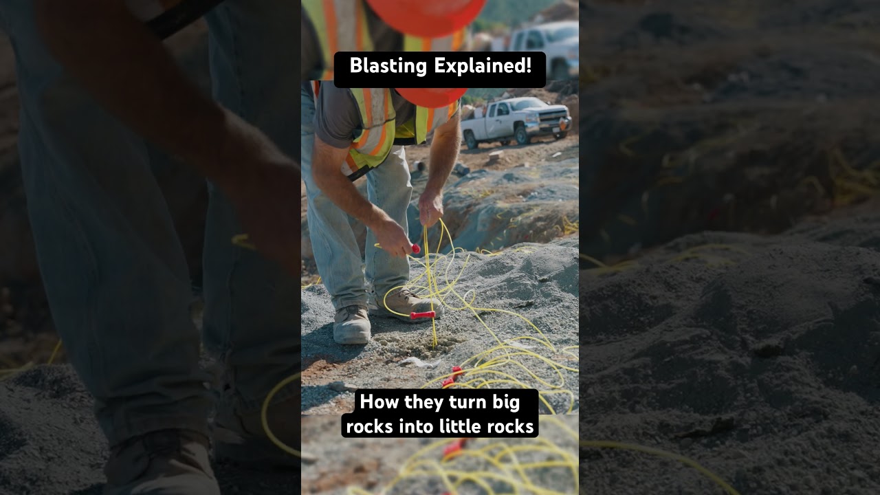 Blasting & Explosives explained! This is how they blast in quarries to create queried rock products