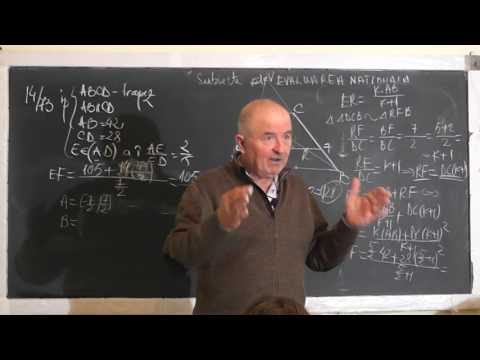 2/2 Lectia 1466 - Trapez Teorema fundamentala a asemanarii Rapoarte si proportii - Clasa 8