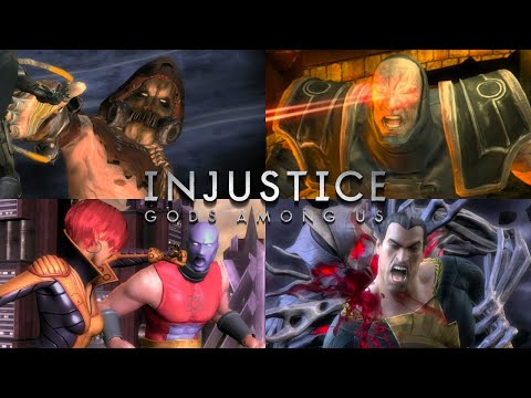 Injustice Gods Among Us - All Stage Transitions (4K 60FPS)