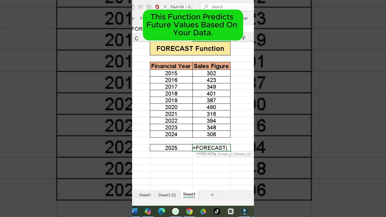 How to Predict Future Sales in Excel with the FORECAST Function