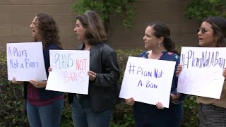 Small group of protesters disrupt Mayor Todd Gloria's press conference on Unsafe Camping Ordinance