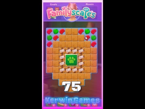 Familyscapes The Series Level 75 - Hard Level  - No Boosters Gameplay