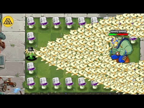 Pvz 2 10 Plants With Powers Vs The Hero Smash 99999 Hp !! Plant Vs Zombie 2
