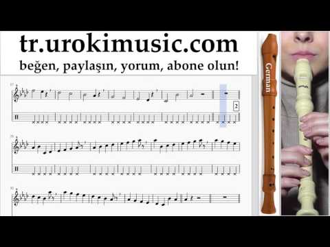 Blok flüt dersleri (G.) The Chainsmokers ft. Halsey - Closer Bölüm#1 um-723