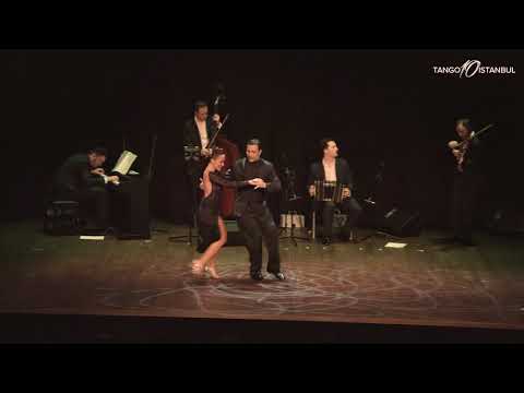  Laila Rezk  and  Leandro Oliver  are  dancing  to  a  tango  by  Solo Tango Orquesta  at  TanGO TO Istanbul  in  2018