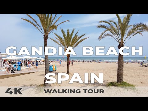 Gandia Beach Spain 🇪🇸 Walking Tour | Best of Valencian Region 4K