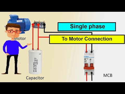 Single Phase To 3 Motor Connection | Motor
