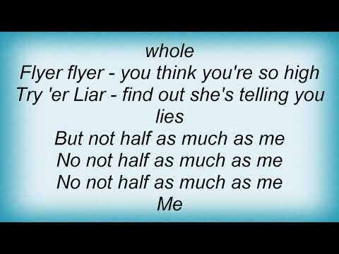 Suzi Quatro - Half As Much As Me Lyrics