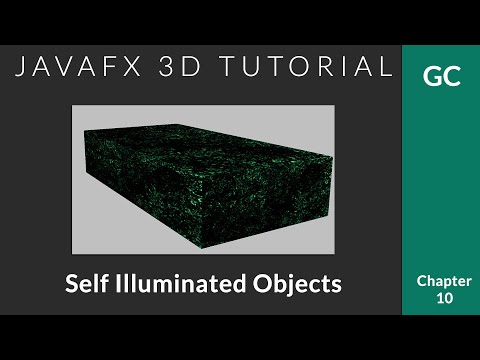 JavaFX 3D Tutorial #10 - Self Illuminated Objects - Glowing Objects