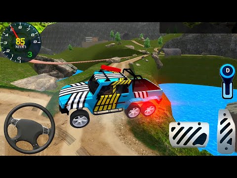 Offroad Driving Real Hummer Simulator - 6×6 Jeep SUV Hill Extreme Drive 3D - Android GamePlay