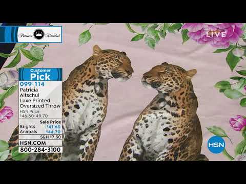 Patricia Altschul – Übergroße Decke mit luxuriösem Aufdruck