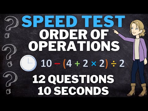 Math Quiz: Order of Operations | MATH SPEED TEST
