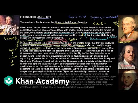 All men are created equal | US History | Khan Academy