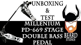 Video thumbnail for Millenium PD-669 Stage Double Bass Pedal ITALIANO by Zuzzer