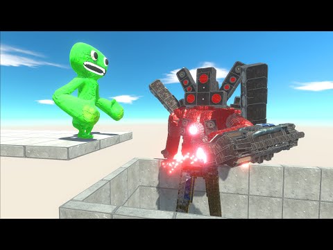 Who Can Jump Over The Skibiti Titan Speakerman - Animal Revolt Battle Simulator