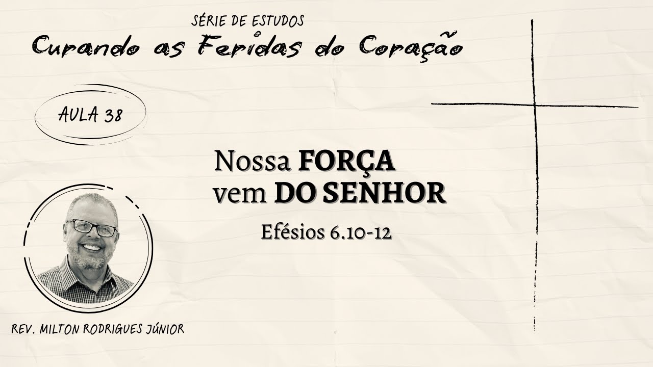 AULA 37 - EFÉSIOS 6.10-12 - NOSSA FORÇA VEM DO SENHOR - Rev. Milton Rodrigues Júnior - 05/01/2025