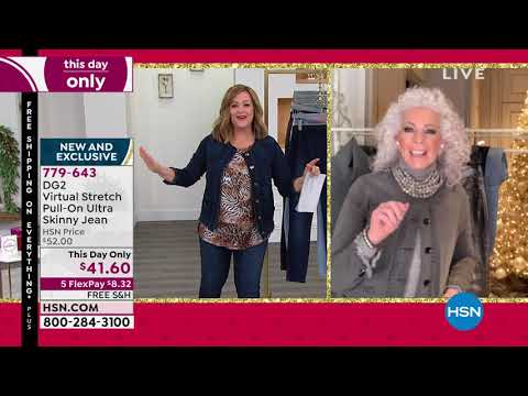 DG2 by Diane Gilman Virtual Stretch Denim PullOn UltraSk...