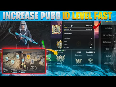 How To Increase ID Level Fast in PUBG Mobile | Level Up Fast TRICK - PUBGM