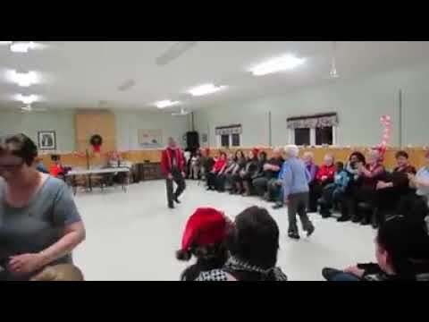Newfoundland Dance with my friend Pearl Hatfield and Don Paul