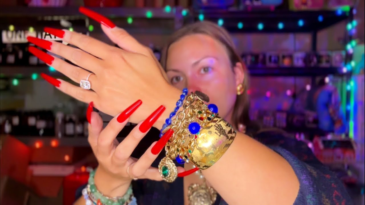 asmr/ JEWELRY sounds to knock you out🫠 (stacking vintage bracelets✨💚)