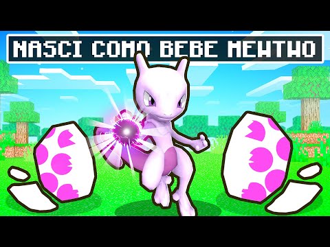 I WAS BORN AS A LEGENDARY BABY POKEMON in MINECRAFT (MewTwo)