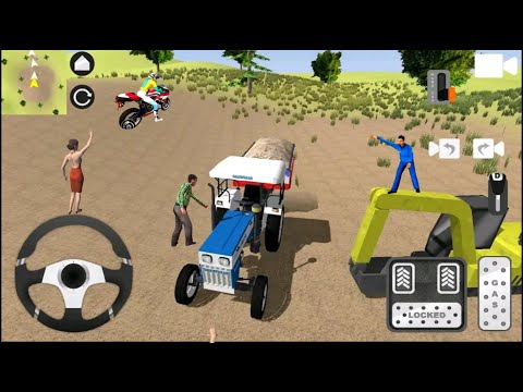 Indian Tractor Trolley Cargo Simulator E4 - Best 3d Tractor game - Android Gameplay