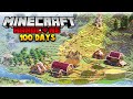 We Survived 100 Days Building A COZY Farm In Minecraft Hardcore
