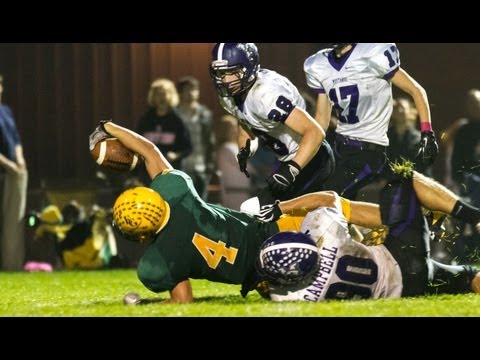Elk Grove's hail mary to win football game (sideline angle)